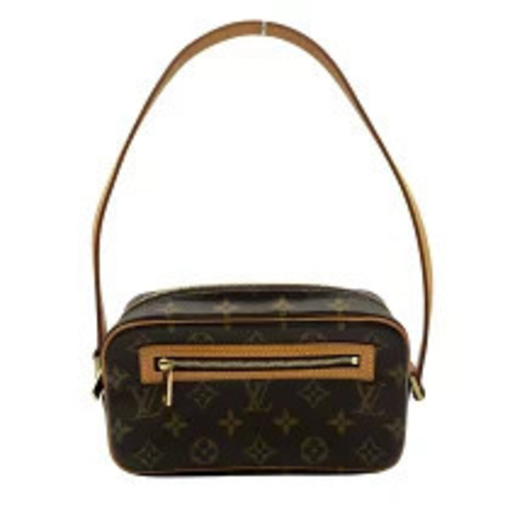 Louis Vuitton Pochette Cite Brown Monogram Canvas Leather Shoulder Bag